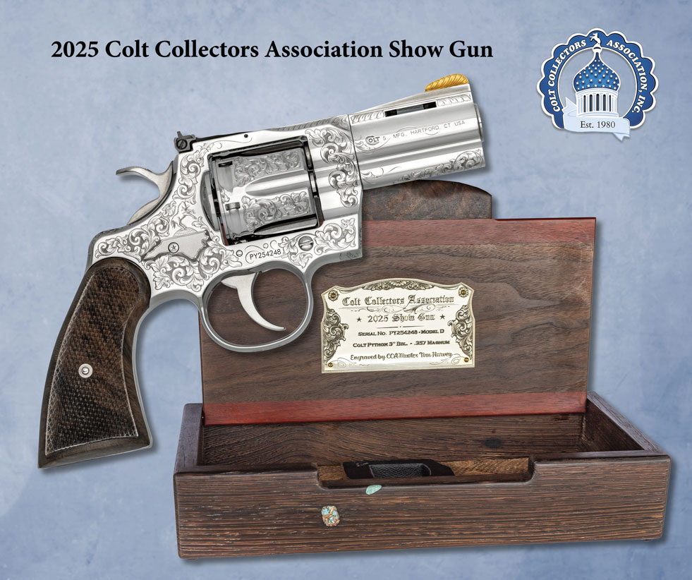 CCA 2025 Show Gun Colt Python 3" Master Engraved to be featured at upcoming show.